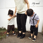 45.セット販売☆素材を楽しむサルエルパンツ☆親子コーデ