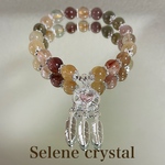 ルチル　ブレスレット　天然石ブレスレット　かわいい　ドリームキャッチャー　人気　Selene crystal