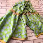 完成品●2L●スポッとマント●ふわふわドット●マント　ケープ