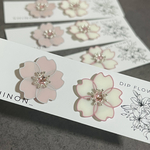 マットな桜🌸アシンメトリー ピアス イヤリング