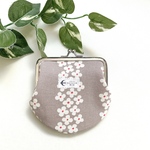 北欧柄がま口ポーチ