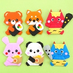 節分 動物と鬼 【送料込】折り紙 壁面飾り 冬 2月 節分飾り 