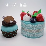 【3120908様オーダー品】印鑑ホルダー&カップケーキ