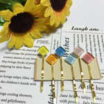 ガラスタイル♬ヘアピン6本セット