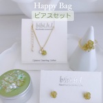 Pハッピーバック（グリーン）ピアスセット