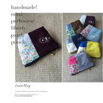 handmade! chouchoン×リバティ×帆布のパッチポーチ