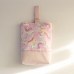 虹色ユニコーン☆ピンク×ピンクラメ  シューズバック　単品販売