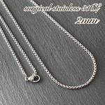 2mm ラウンドベネチアンチェーン＊ステンレスネックレス＊サージカルステンレス316L＊甲丸ベネチアンチェーン＊ユニセックス
