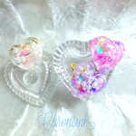 jelly ring スノードーム【ハートモチーフのゆらめくリング】