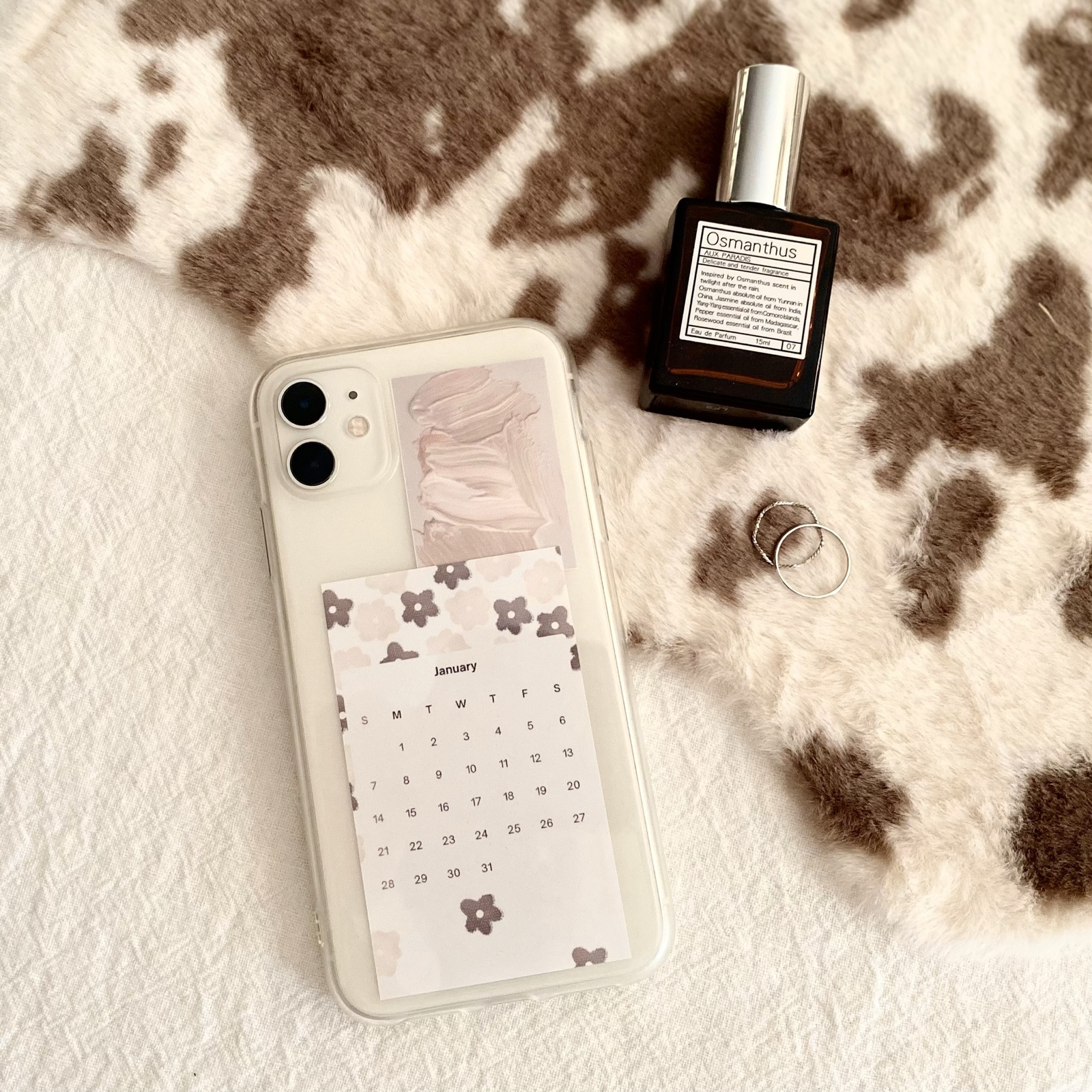 カレンダー 2025】ミニカレンダー 名刺サイズ シンプル スマホ