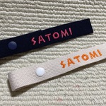 ネームタグ【ストレートタイプ】　ボタンの色は在庫状況によって変わります　［送料込］