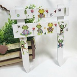 新作 ガーデン フェンス インテリア 雑貨 ガーデニング カエル 蛙