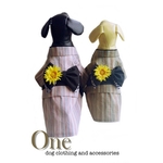 【ご注文商品】犬用 浴衣 セット SM［五右衛門くん］［一茶くん］黒