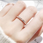白蝶貝リング 指輪 華奢 細い 2mm シンプル ジルコニア シェル ステンレス 