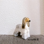 アフガンハウンド　ミニチュア　犬　フィギュア　置物　オブジェ