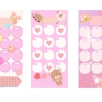 ☆月謝シート☆ピンク9枚セット