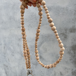 Wood beads shoulder strap (thin)