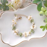 すずらんの花かんむりブレスレット