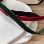 6Ｍ ベルベット リボン 3collar SET コード/紐