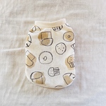 【ミニ裏毛】パン柄のタンクトップ