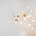 Noa様専用ページ