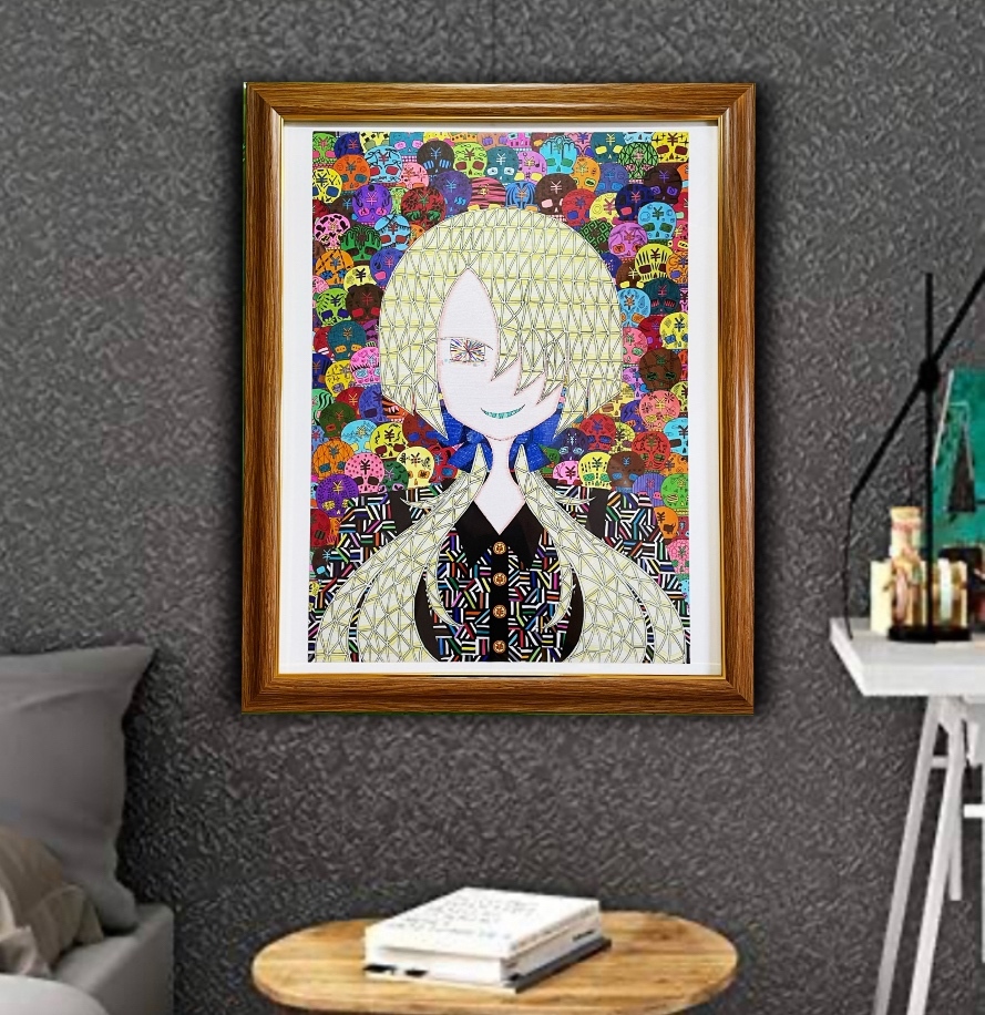 絵画 インテリア 壁掛け コピック 手書き 直筆 1点物 コピックアート