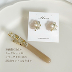 ◻️Happybag◻️ヘアクリップ＋イヤーアクセ2点
