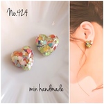 ハート　シンプル　ピアス　イヤリング