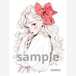 355.  teatea.オリジナル 人物ステッカー