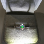 めぐ♥のリング　ウォーターオパール(*˘︶˘*).｡.:*♡💕リング