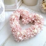  ハートリース ❁ くすみピンク