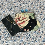 新年happy福袋　500円　ねこ柄がま口