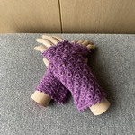 シルクカシミヤウールの指なし手袋