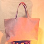 牛革 ピンク サクラ トートバッグ
