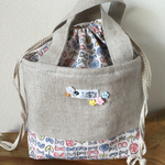 《送料無料》admi×リネン巾着バッグ