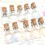 コルク栓ガラス瓶（２５ｍｍ）１０個