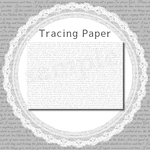 ✶トレーシングペーパー✶英字 White 10枚