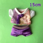 15cmぬいぐるみ用　韓服セット☆ ピンク×薄紫(紫パンツ) kpopdoll 韓国