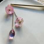 再販　薬屋　八重桜と桜　里樹　大粒ピンクドロップ　かんざし　MCB