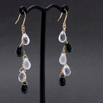 モノトーンドロップ(1186) ピアス/イヤリング/ノンホールピアス/樹脂ピアス