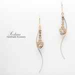 ハートクリスタル(1190) ピアス/イヤリング/ノンホールピアス/樹脂ピアス