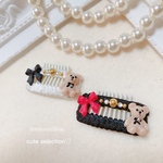 犬リボン♡ribbonくまさんコーム