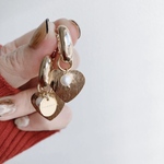 【※ただ今ピアスのみ】gold heart pierce