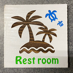 簡単貼り付けトイレプレート