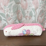 うさぎのペンケース☆pink ドット