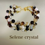 サードオニキス　ブレスレット　天然石　大人かわいい　　　上品　おすすめ　Selene crystal