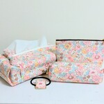 ★夏福袋セット★リバティ 生地使用🍒送料無料【 ボックティッシュケース / ポーチ / ペンケース /ヘアゴム 】花柄 #1 輸入リバティ ベッツィ ベッツィBBB プレゼント サマー セール　