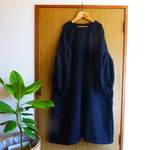 natural**ウール混お袖ぷっくりワンピース