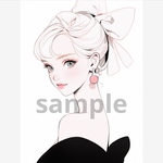 419. teatea.オリジナル 人物ステッカー