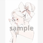 426. teatea.オリジナル 人物ステッカー